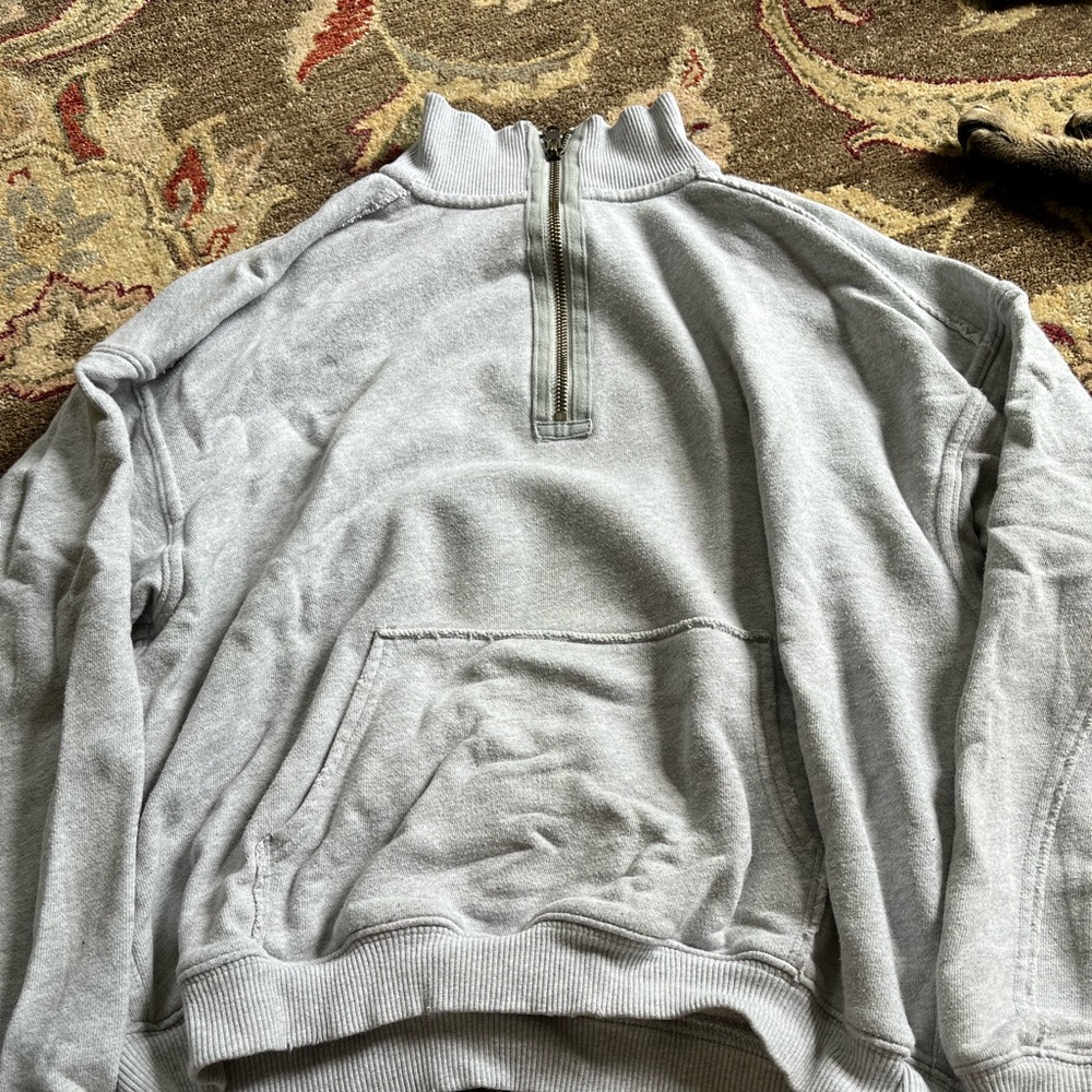 Grey crew neck